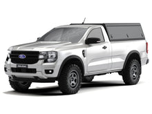 Alu-Cab Guard Canopy, Black Smooth, on Ford Ranger T9 single cab