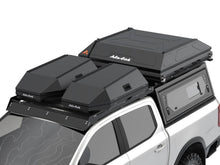 Alu-Cab Escape roof boxes on a Ford Ranger cab roof, top view render