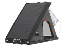 Alu-Cab Gen 3-R rooftop tent open, front three-quarter product render
