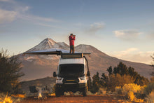 Alu-Cab 270 Shadow Awning 2.5m on a Ford Transit at a mountain camp