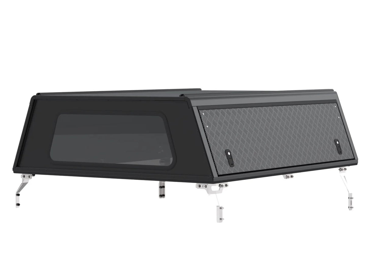 Alu-Cab Explorer Canopy Extra Cab, Black Tread Plate, canopy only
