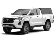 Alu-Cab Guard Canopy, Black Smooth, on Toyota Hilux Revo Xtra Cab