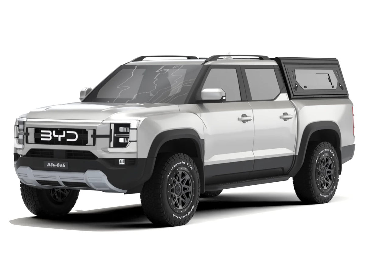 Alu-Cab Contour Canopy with side windows on BYD Shark double cab