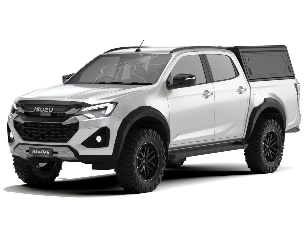 Alu-Cab Contour Canopy, solid sides, on Isuzu D-Max 2020+ double cab