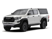Alu-Cab Guard Canopy, Black Smooth, on Toyota Hilux Revo double cab