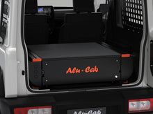 Alu-Cab Jimny Drawer System closed in a Suzuki Jimny 3-door, render