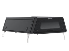 Alu-Cab Explorer Canopy Extra Cab, Black Smooth, canopy only rear view with rear window
