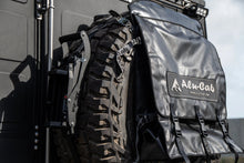 Alu-Cab Spare Wheel Bag (Large) on a canopy-mounted spare wheel, side angle