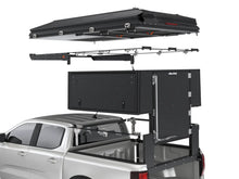 Alu-Cab ModCAP Family tent mounting kit for double cab, exploded view showing the mounting frame between tent and base
