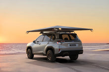 Alu-Cab 270 Shadow Awning 2.0m open on a Subaru Forester at the beach