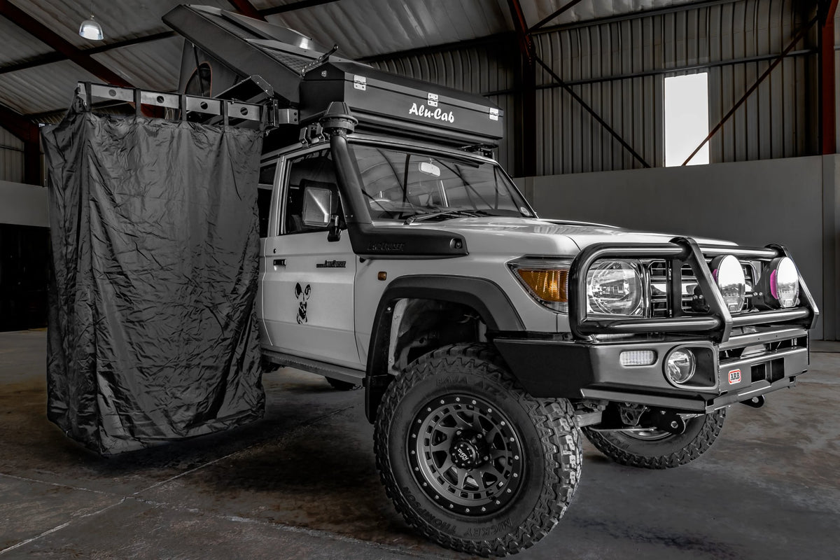 Alu-Cab Canopy Camper on a Toyota Land Cruiser 79 double cab