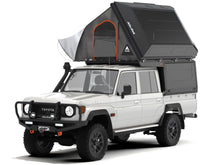 Land Cruiser 79 ModCAP with the 4-sleeper Family Camper Tent open