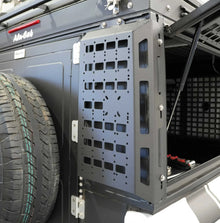 Alu-Cab ModCAP rear exterior MOLLE plates fitted
