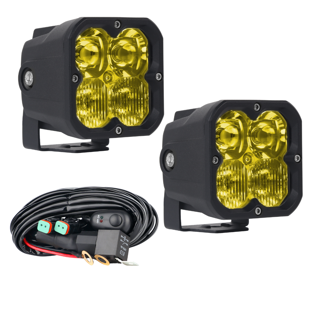 Ultra LED Rugged Series RS3 Yellow Combo Pod Set, photo 1 of 2 — 4Matt Campers, Western Cape & Cape Town