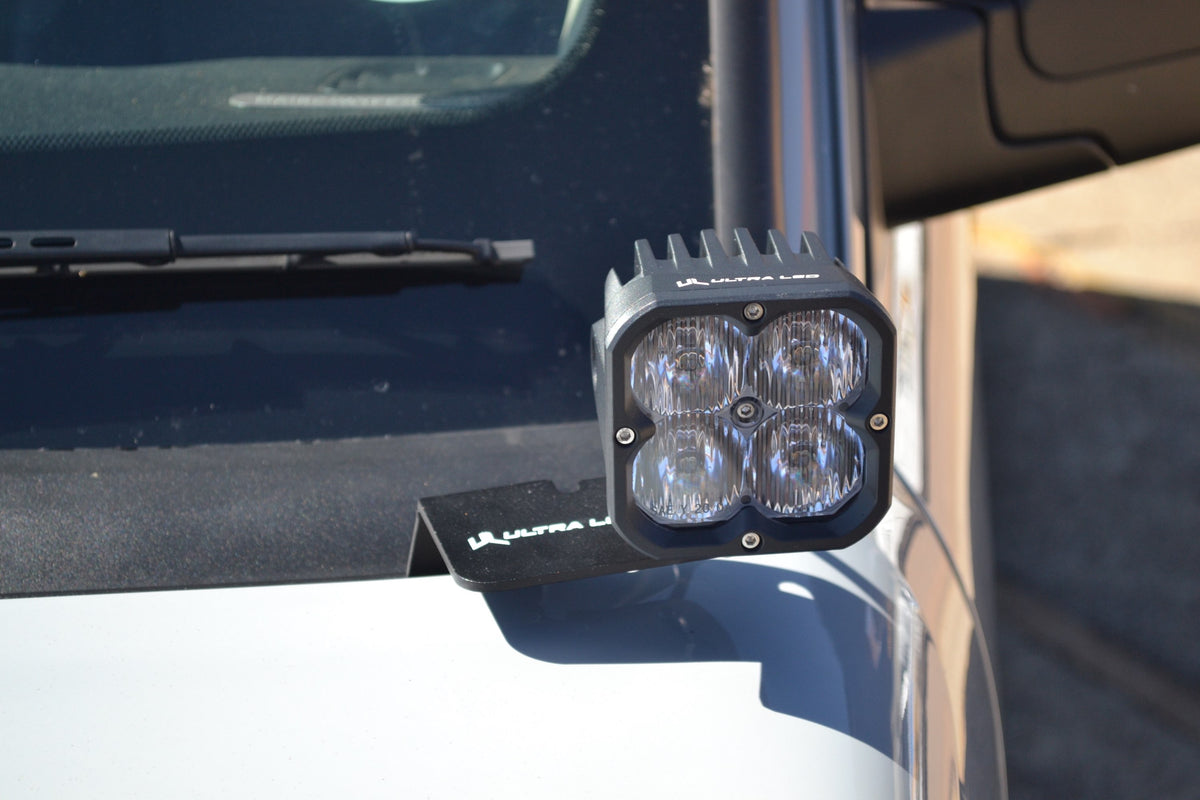 Ultra LED Mahindra Pik Up Ditch Light Brackets Set, photo 1 of 3 — 4Matt Campers, Western Cape & Cape Town