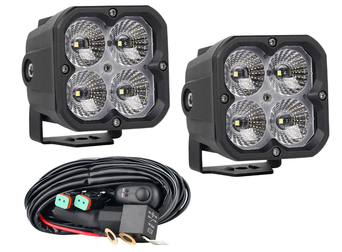 Ultra LED Rugged Series RS3 White Flood Pod Set, photo 1 of 5 — 4Matt Campers, Western Cape & Cape Town