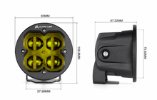 Ultra LED Rugged Series RS3 Round Fog Light Set Yellow, photo 3 of 6 — 4Matt Campers, Western Cape & Cape Town