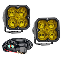 Ultra LED Rugged Series RS3 Yellow Flood Pod Set, photo 1 of 2 — 4Matt Campers, Western Cape & Cape Town