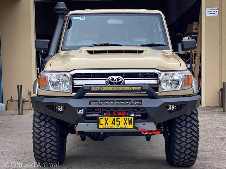 Offroad Animal Land Cruiser 70 Series Predator bar available from 4Matt Campers in Cape Town