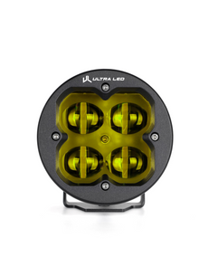 Ultra LED Rugged Series RS3 Round Fog Light Set Yellow, photo 2 of 6 — 4Matt Campers, Western Cape & Cape Town
