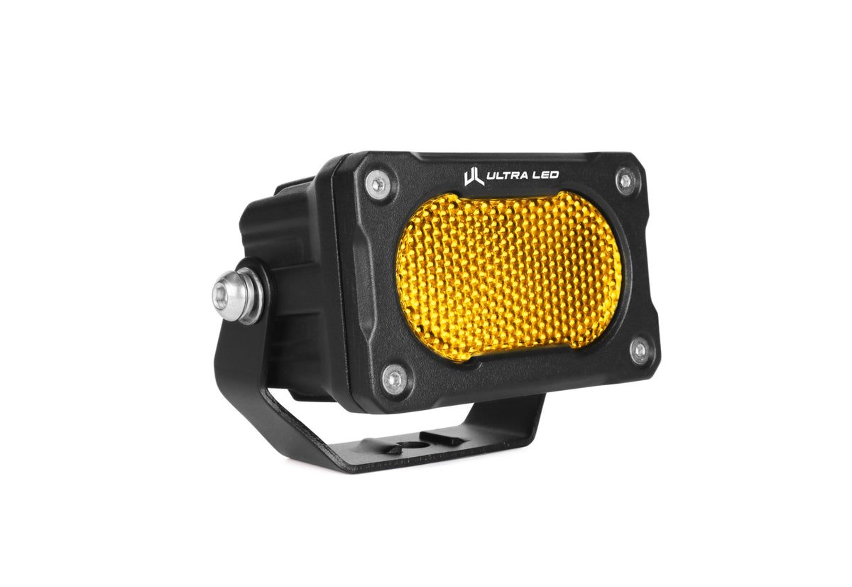 Ultra LED Rugged Series RS2 Yellow Flood Pod (single), photo 1 of 4 — 4Matt Campers, Western Cape & Cape Town