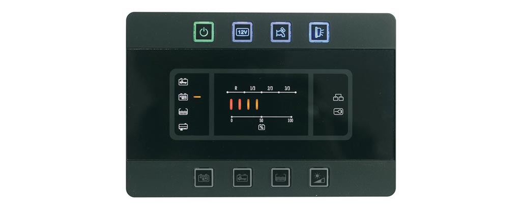 CBE PC180-ST 12V control panel for caravans and motorhomes
