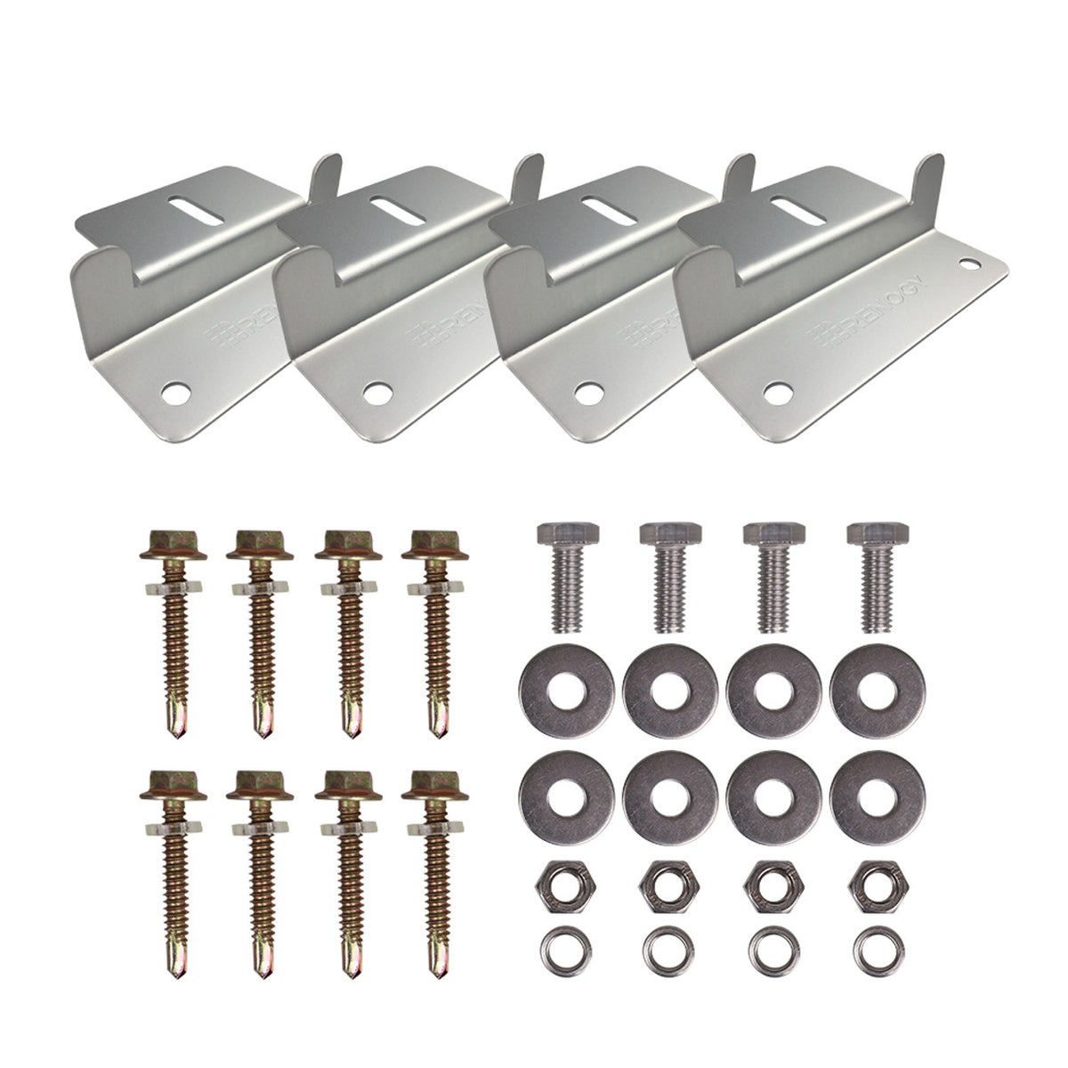 Renogy Solar Panel Z-Bracket Mount Set (4 Units)