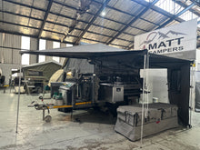 2022 Conqueror Comfort Recce off-road camping trailer – rear view with gas bottles and jerry can brackets