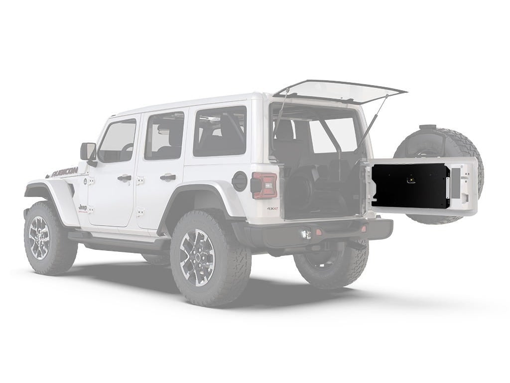 Front Runner Rear Door Base Plate — Jeep Wrangler JL — 4Matt Campers, Western Cape & Cape Town