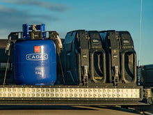 Gas bottle holder with cylinder