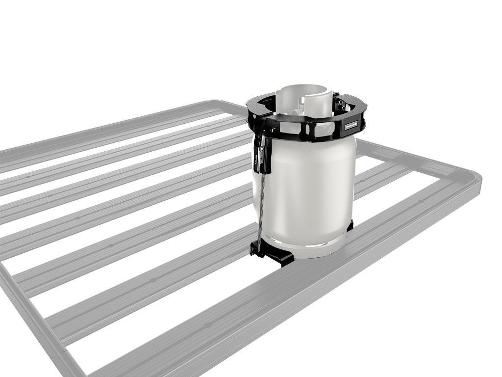 Front Runner Gas Propane Bottle Holder on a roof rack