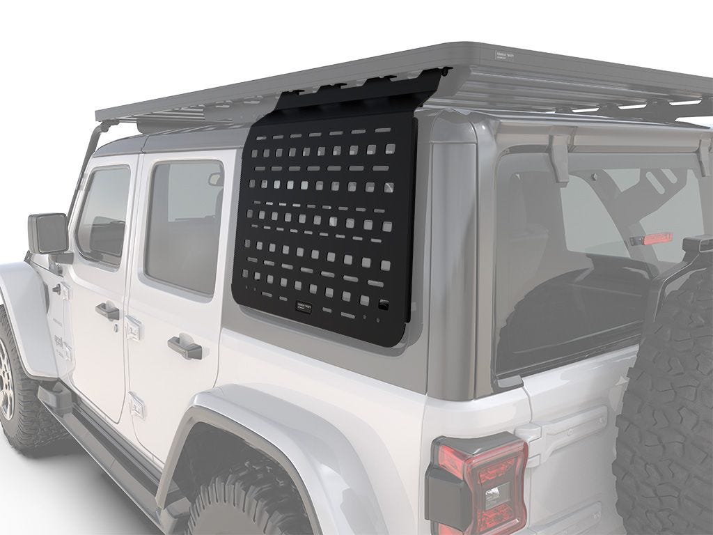 Front Runner 4 Door Exterior Rear Window Molle Panel Kit / LHS — Jeep Wrangler JLU — 4Matt Campers, Western Cape & Cape Town
