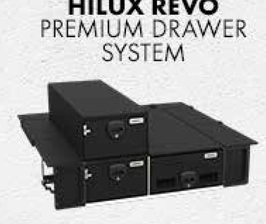 Gobi-X Premium Drawer System for the Toyota Hilux Revo — official Gobi-X catalogue render