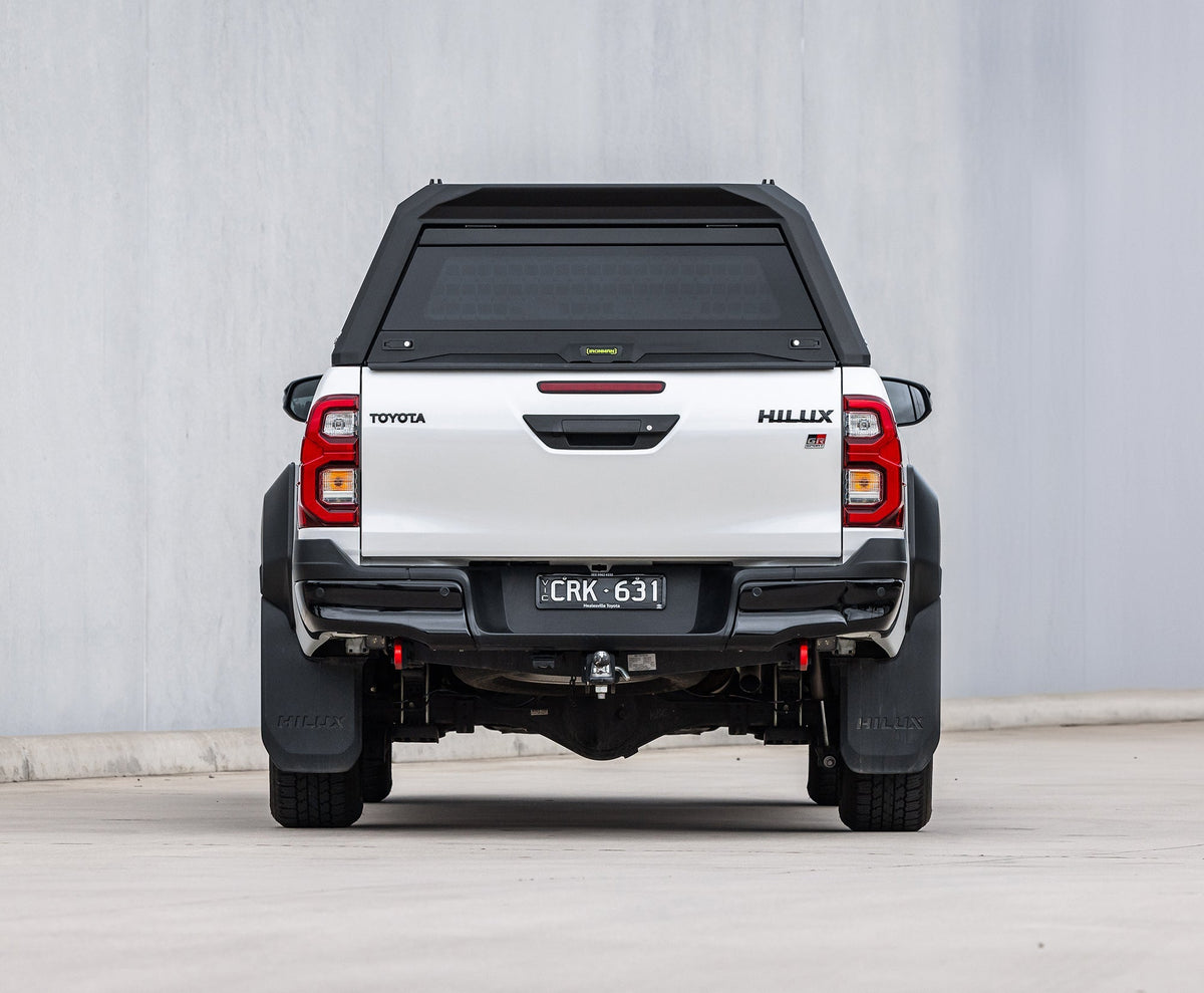 Ironman 4x4 RAID Hybrid aluminium canopy for the Toyota Hilux Revo (2016-2018, 2018-2020 and 2021+)