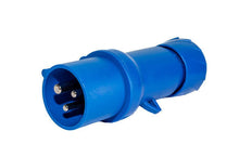 CBE 220V male CEE plug in blue