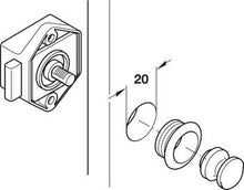 Häfele Push Lock Mini Latch, photo 3