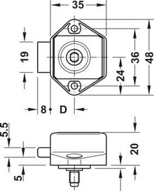 Häfele Push Lock Mini Latch, photo 2