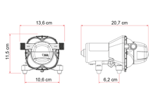Fiamma Aqua F 12V 10L water pump, photo 3