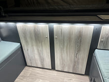 Interior storage cupboards with LED lighting