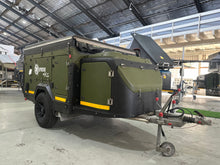 2023 Invader Duo XS off-road camper front three-quarter view, closed
