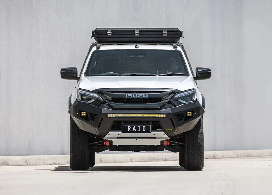 Ironman 4x4 RAID bull bar for the Isuzu D-Max RG/RT with non-electric steering (2026+)