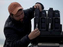 Double jerry can holder latch
