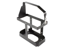 Vertical jerry can holder mounted