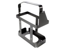 Vertical jerry can holder latch