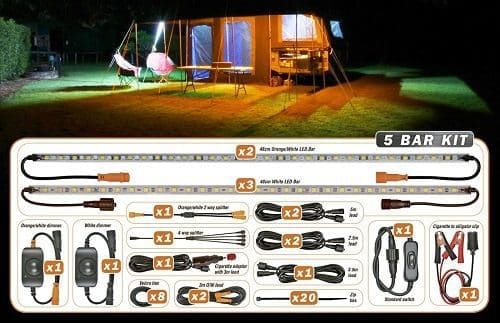 Hardkorr 5 Bar LED Camp Light Kit