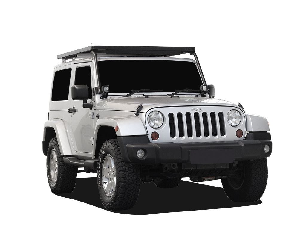 Front Runner Extreme Slimline II Roof Rack Kit — Jeep Wrangler JK 2 Door (2007-2018) — 4Matt Campers, Western Cape & Cape Town