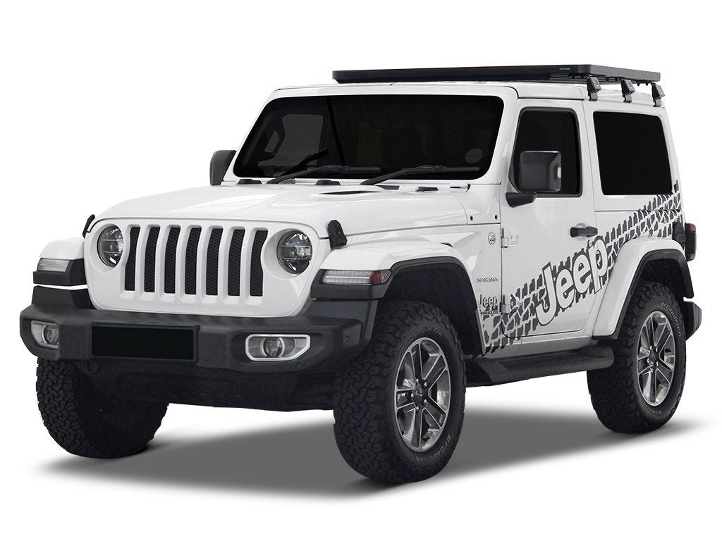 Front Runner Slimline II 1/2 Roof Rack Kit — Jeep Wrangler JL 2 Door (2018-Current) — 4Matt Campers, Western Cape & Cape Town