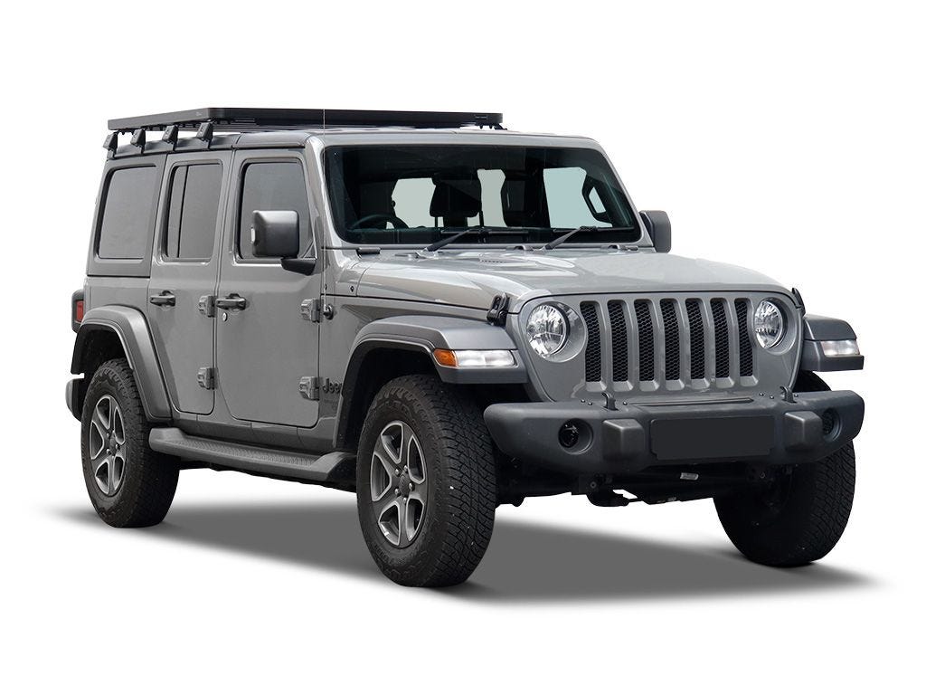 Front Runner Slimline II 1/2 Roof Rack Kit — Jeep Wrangler JL 4 Door (2018-Current) — 4Matt Campers, Western Cape & Cape Town