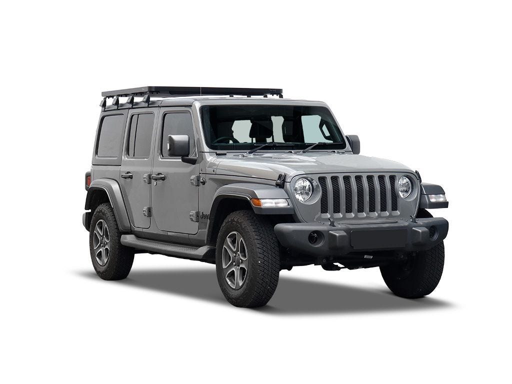 Front Runner Slimline II 1/2 Roof Rack Kit / Tall — Jeep Wrangler JL 4 Door (2018-Current) — 4Matt Campers, Western Cape & Cape Town
