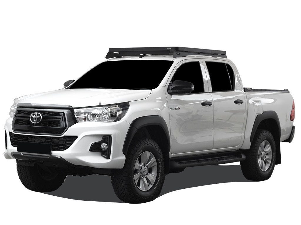 Front Runner Slimline II Roof Rack Kit / Low Profile — Toyota Hilux Revo DC (2016-2021) — 4Matt Campers, Western Cape & Cape Town